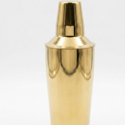 Gold-Polished Stainless Steel Cocktail Shaker