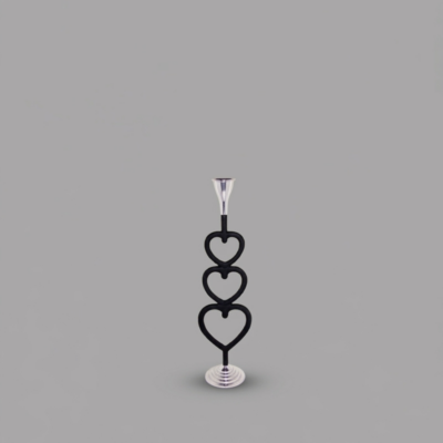 Midnight Romance Mate Black Candle Holder