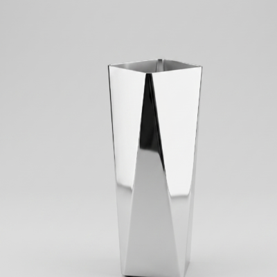 origami-inspired geometric vase