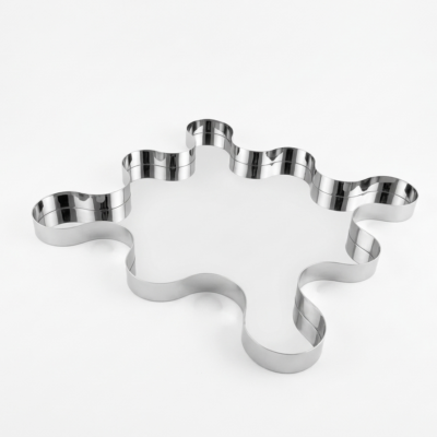 Irregular Amorphous Stainless Steel Serving Tray