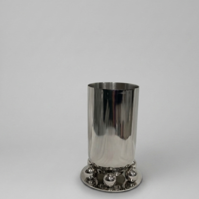 sculptural cylindrical vase