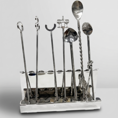Artisan Silver Bar Tool & Stirrer Set