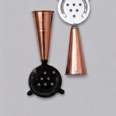 Cocktail Strainer and Jigger Set