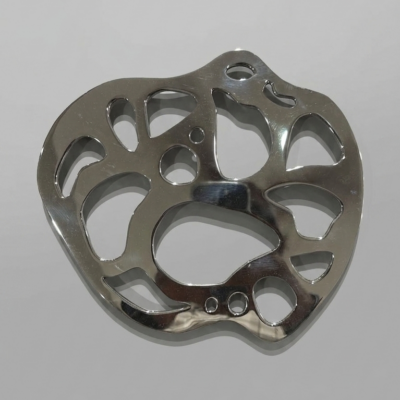 Lotus Cutout Metal Trivet