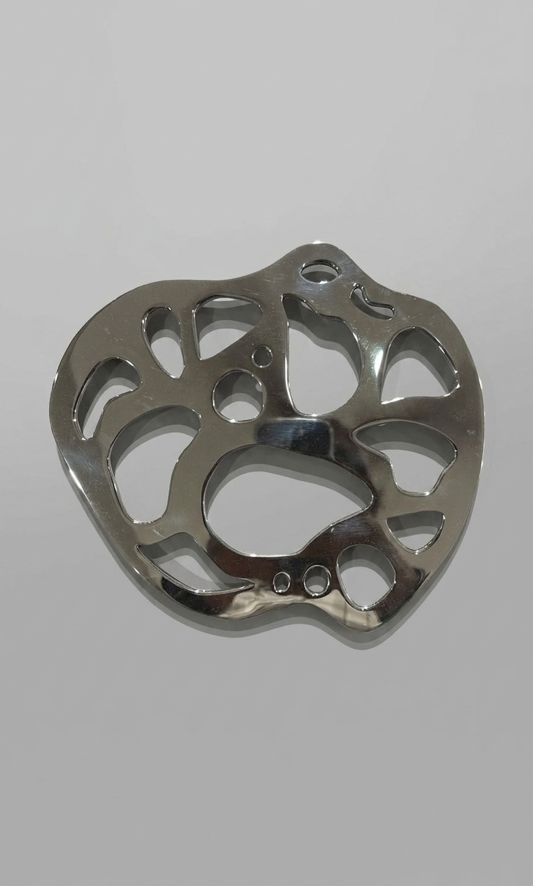 Lotus Cutout Metal Trivet
