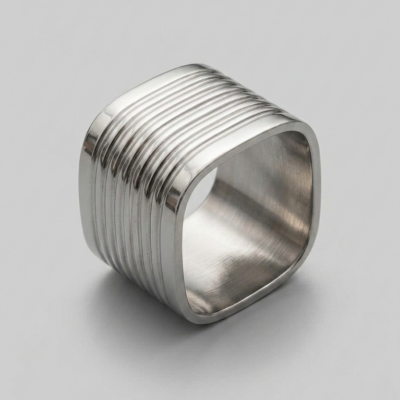 The Metro Ribbed Napkin Ring