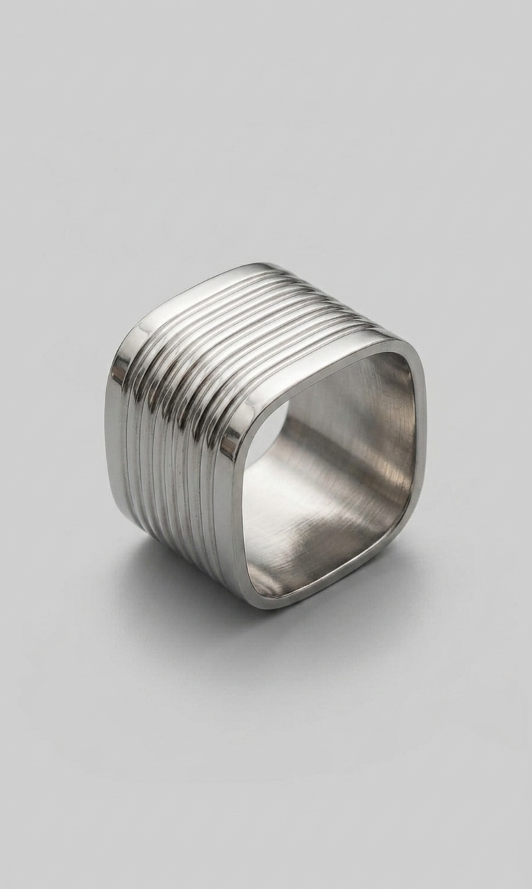 The Metro Ribbed Napkin Ring
