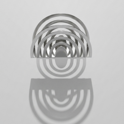 Aura Sculptural Stainless Steel Napkin Holder