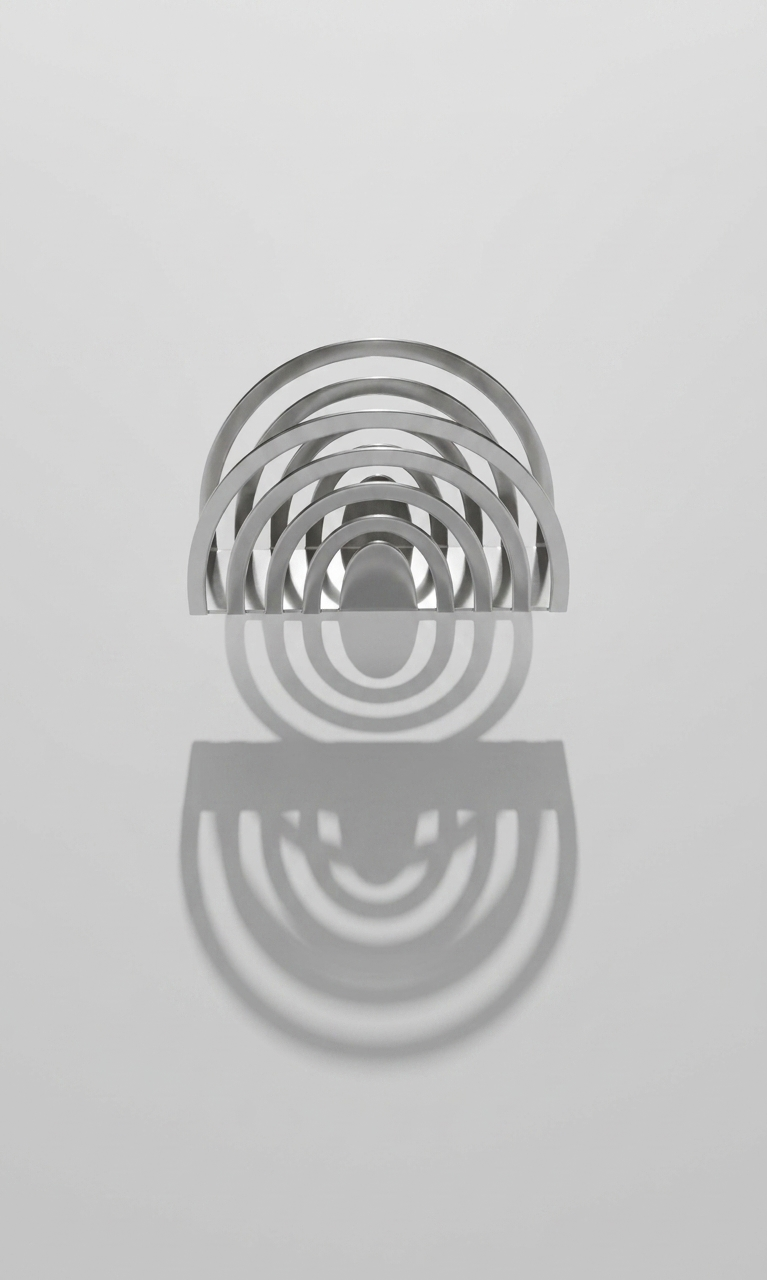 Aura Sculptural Stainless Steel Napkin Holder
