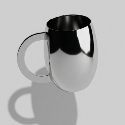 Stainless Steel Mirror-Polished Barrel Mug