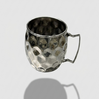 Diamond-Cut Metallic Moscow Mule Mug