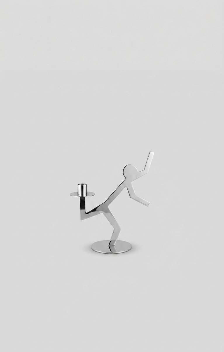 Minimalist Abstract Human Figure Candle Stand