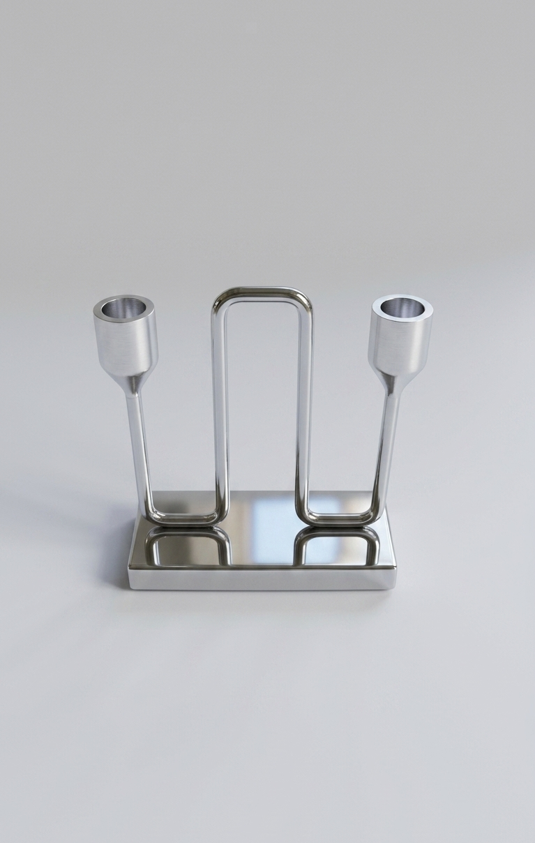 Modern Geometric Double Taper Candle Holder