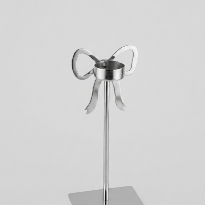 Luxe Ribbon Contemporary Candle Stick Stand