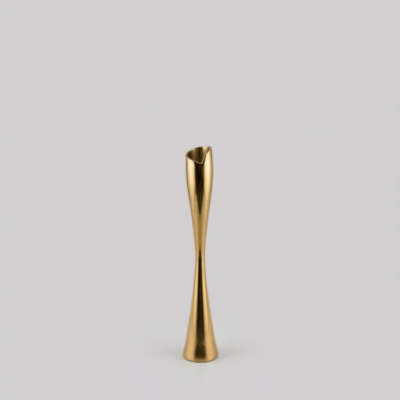 Linear Minimalist Gold Vase
