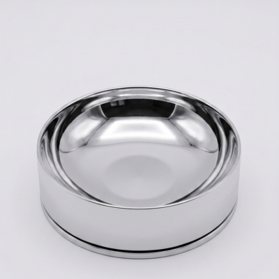 Aura Mirror-Polish Stainless Steel Bowl
