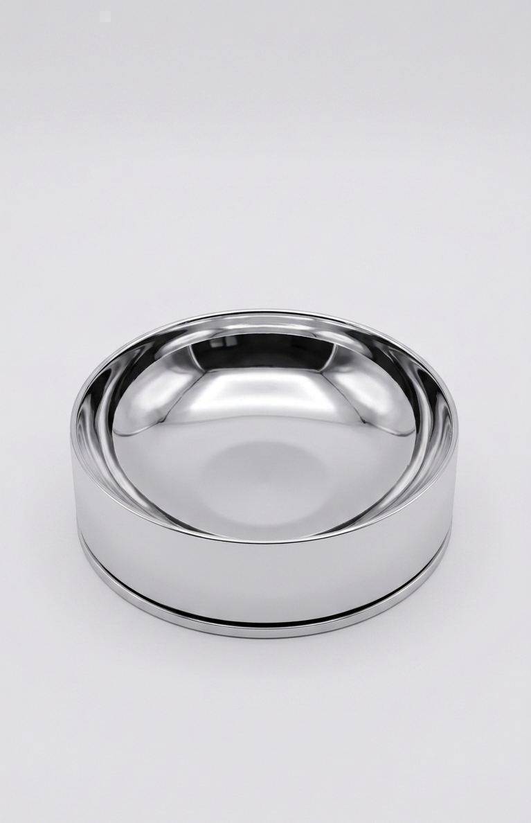 Aura Mirror-Polish Stainless Steel Bowl